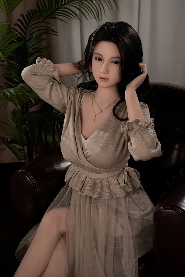 AXB Doll Black Hair Asian Chinese Love Doll 166cm with Silicone Head