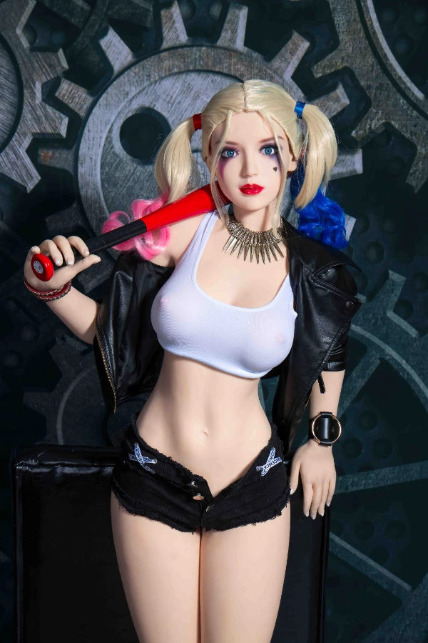 Special Offer: Fair-Skinned Clown Female Doll Harley Quinn, 168cm