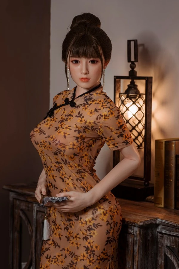 Dime Doll Leona 160cm Realistic Full Silicone Chinese Sex Doll with Interchangeable Head and Body Features