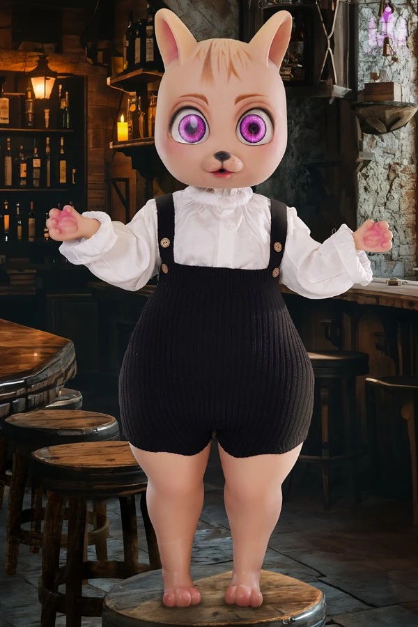 Dolls Castle Animal Furry Sex Doll Bearrie Review Seamless Head Body Connection and Detailed Features Analysis