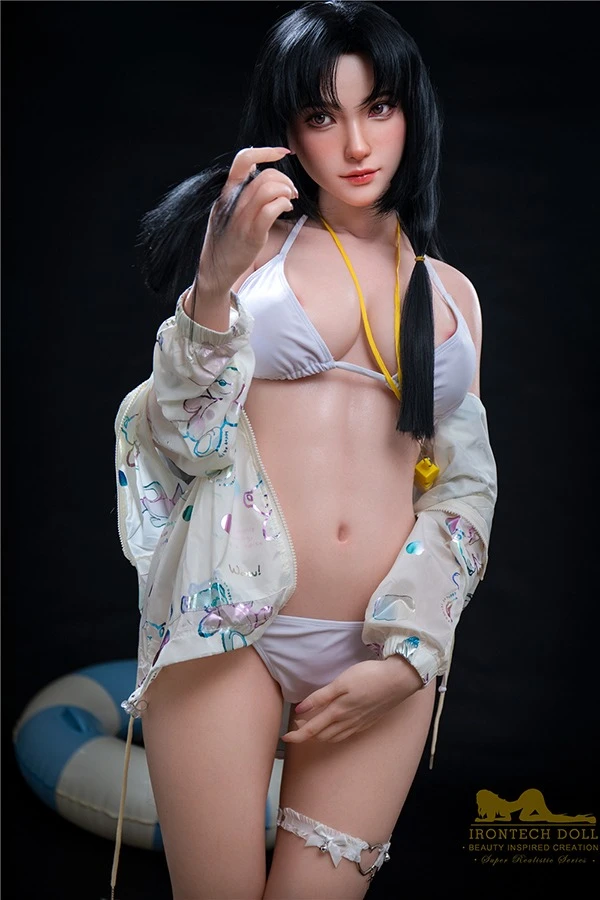 Irontech Doll Presents the Alluring Kitty Silicone Sex Doll with an Impressive Curvy Figure Measuring 166cm