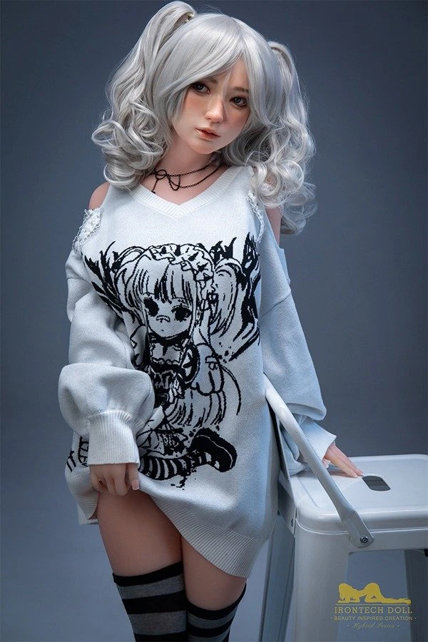 Irontech Doll Presents Chelsea a Charming 154cm Twintail Silicone Sex Doll