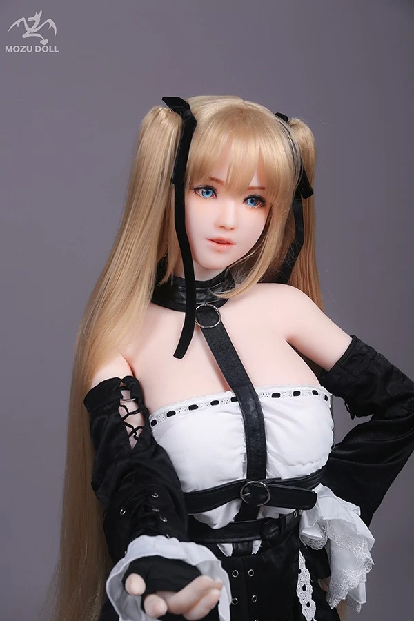 MOZU Doll - 145cm Marie Rose Golden Twintail Maid Sex Doll with Complimentary Outfit