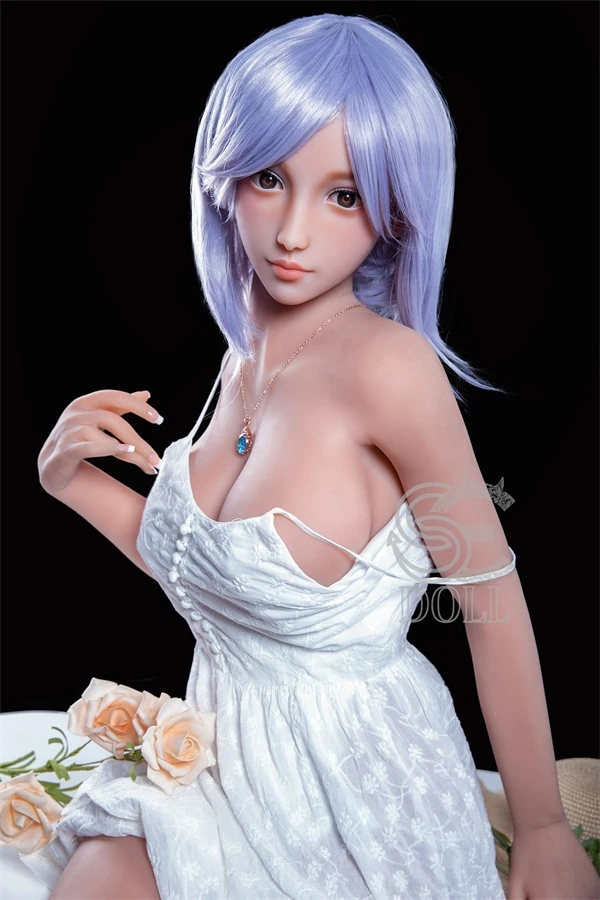 Realistic Natsuki Sex Doll with Beautiful Purple Hair at 161cm