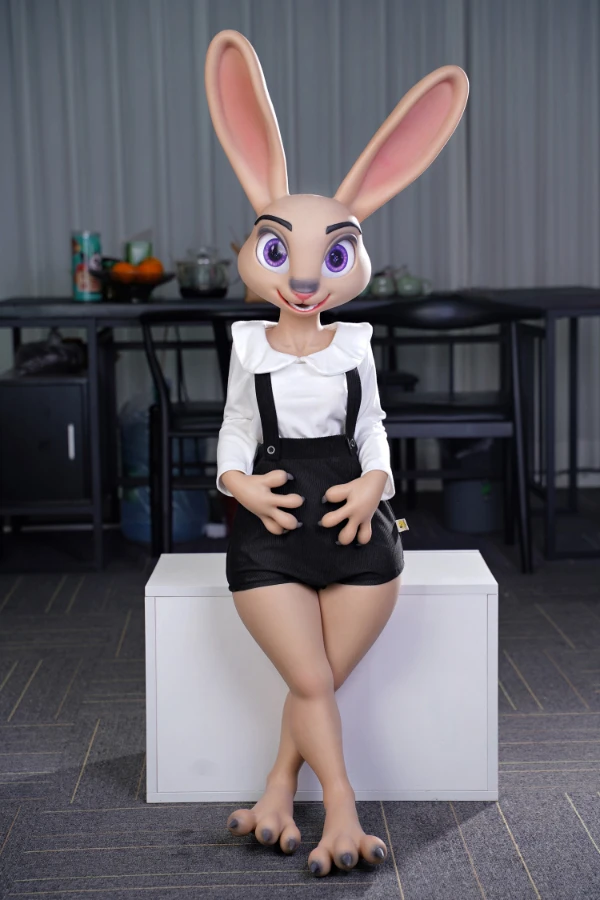 Furry Animal Rabbit Silicone Sex Doll Rabittie from Dolls Castle - A Seamless Head and Body Experience