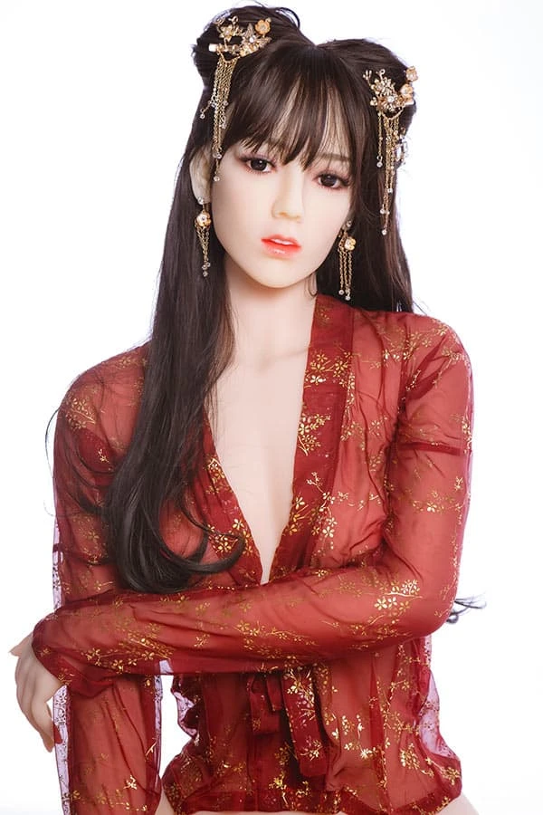 Aibei Doll - 176cm Tall Doll Featuring Small Breasts Inspired by Chinese Actress Di Lireba with Complimentary Second Head