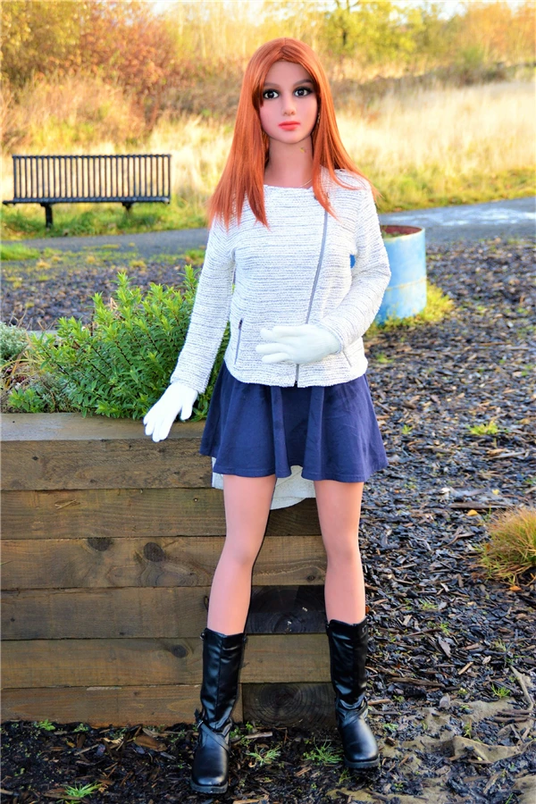 Realistic Redhead Sex Doll Reign by Irontech Doll Standing at 155cm