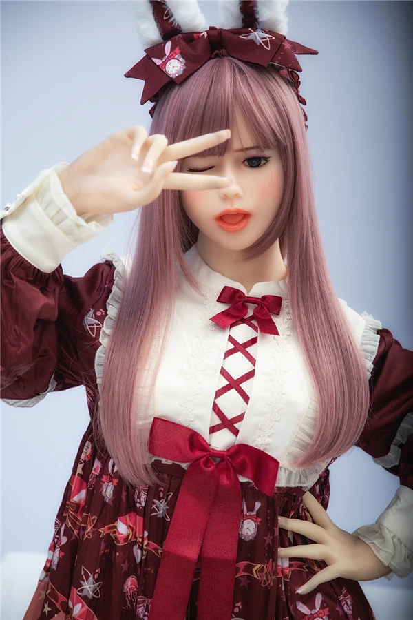 Charming Life-Size Della Doll with Pink Hair Measures 156cm