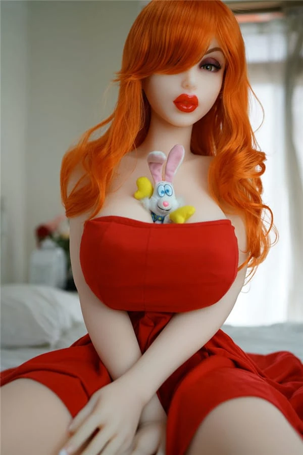 Piper Doll Redhead Anime Sex Doll Jessica Rabbit 150cm Featuring Seamless Head and Body Design